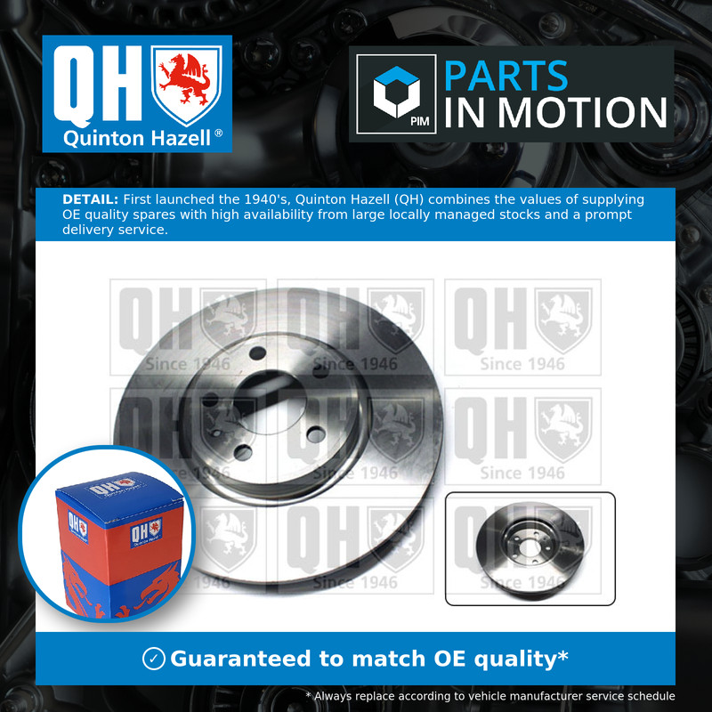 2x Brake Discs Pair Vented Front 320mm BDC6078 Quinton Hazell Set 8R0615301 New