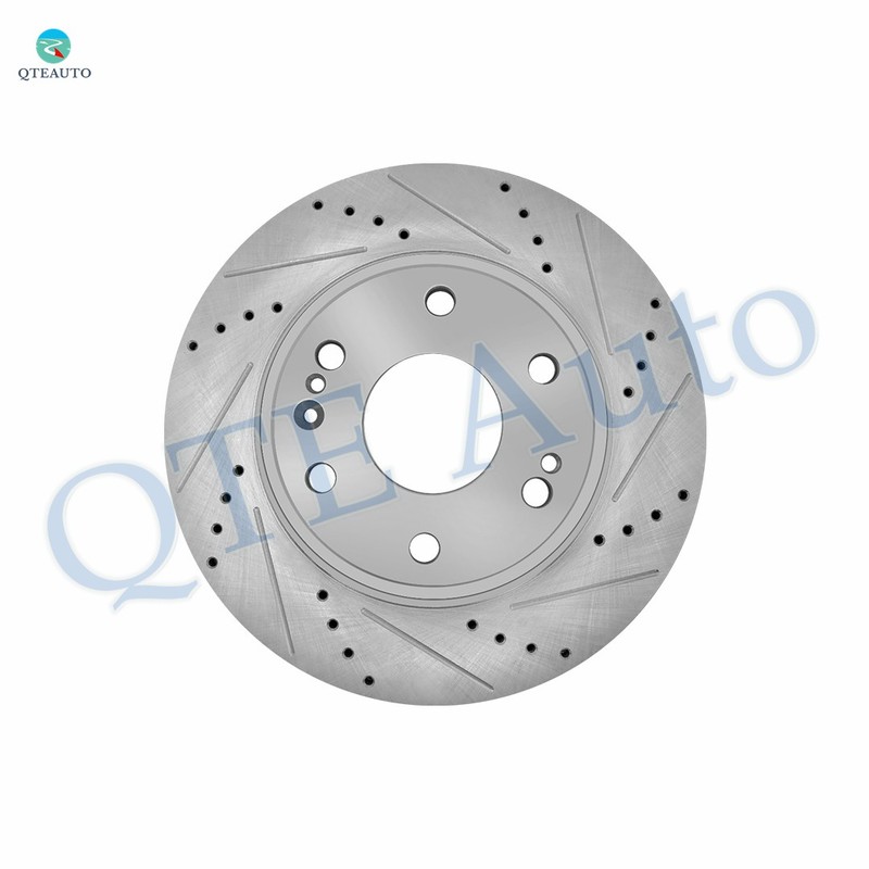 Front 1P Left 330 Drilled Slotted Brake Rotor To 2015-2020 Cadillac Escalade ESV