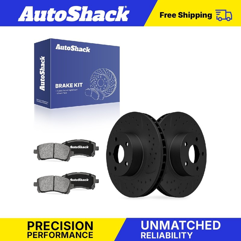 Front Drilled Slotted Brake Rotors Ceramic Pads for Subaru, Legacy 1996-2002