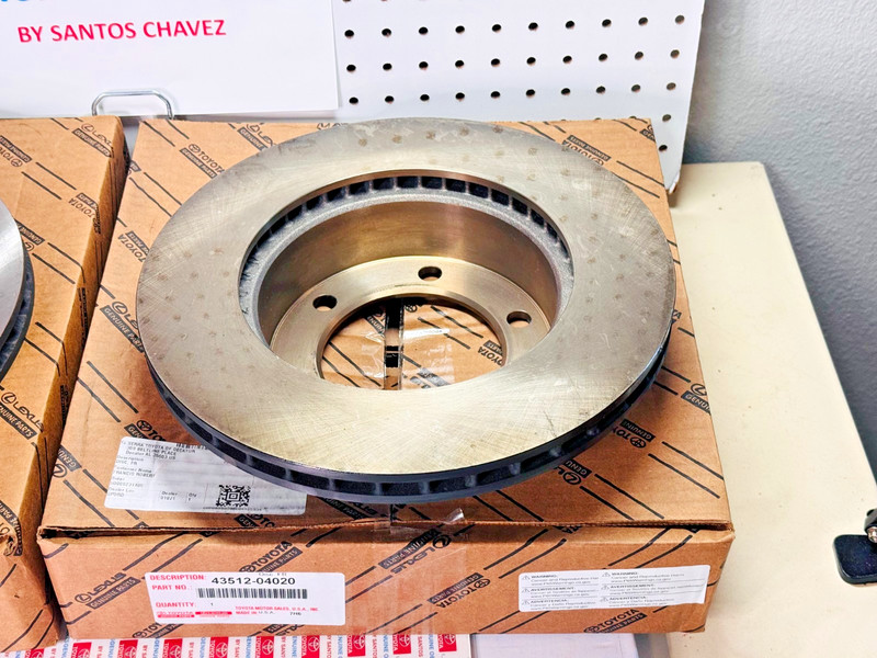 1996-2002 4Runner Front Brake Disc Rotors & Brake Pads Kit GENUINE OEM PART gallery