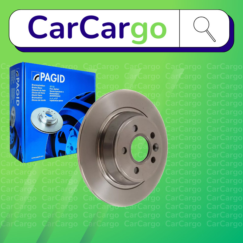 Pagid Solid Rear Brake Discs Pair For Ford Focus 2.5 RS 2009-2011 302 mm