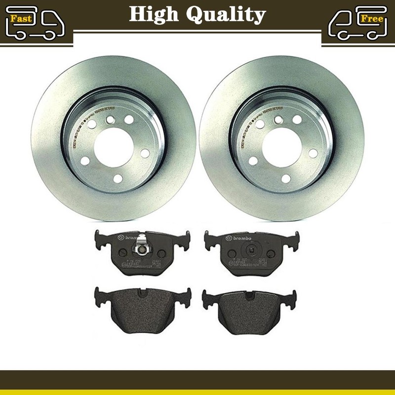 Rear Brake Pads and Disc Rotors Set Fits BMW X5 4.4L 3.0L