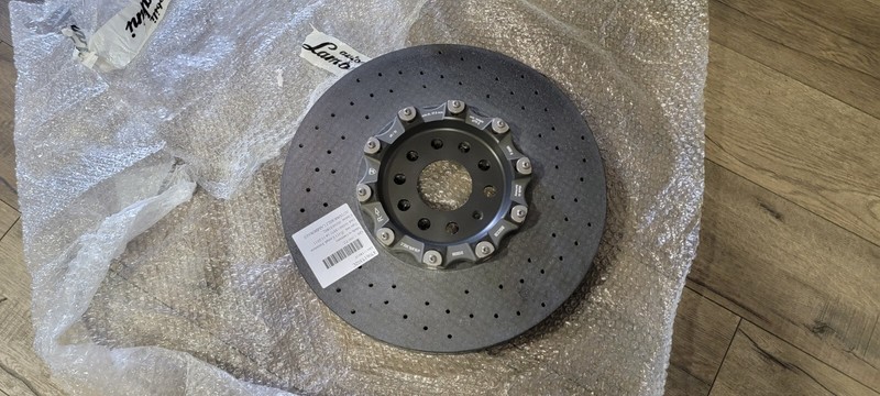 LAMBORGHINI AVENTADOR FRONT RIGHT SIDE BRAKE DISC ROTOR OEM 470615302C NEW CCB gallery