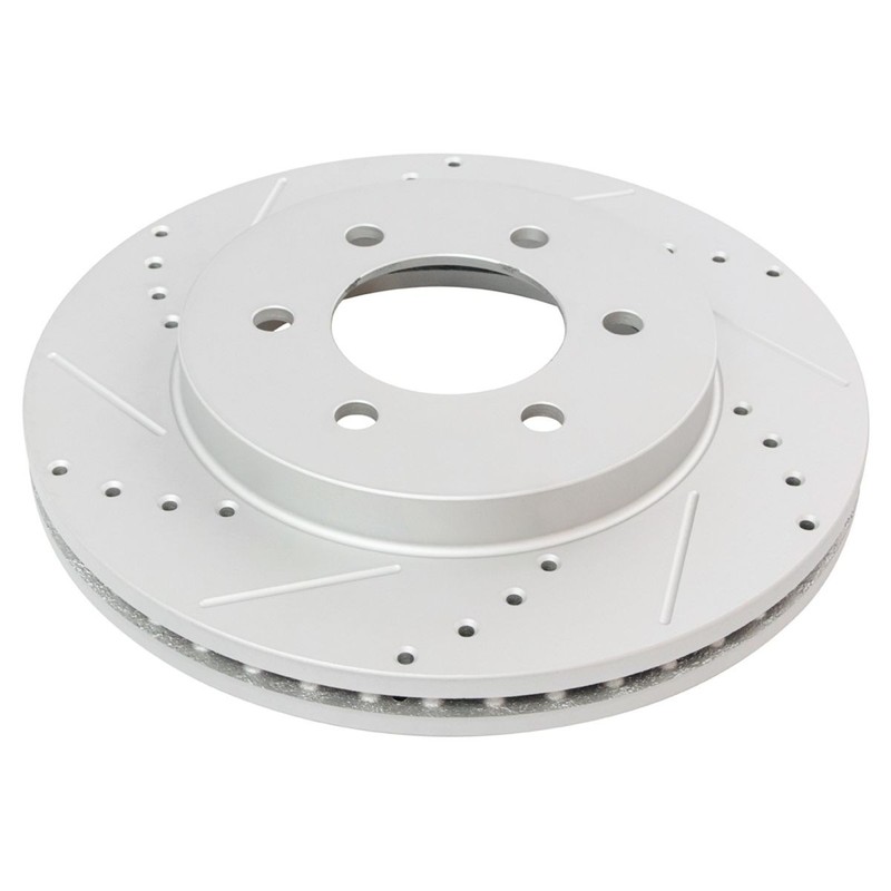 Performance Drilled & Slotted Front G-Coated Disc Brake Rotor Pair gallery