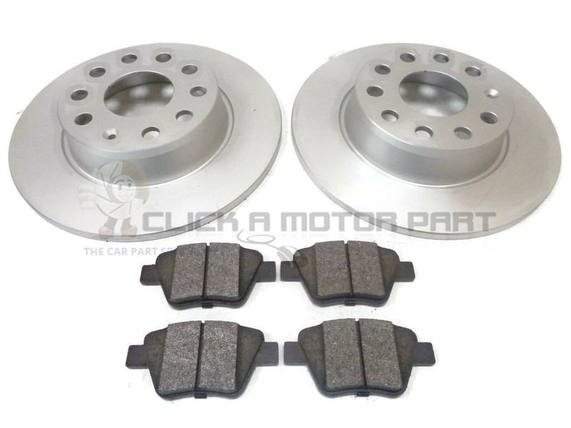 Rear 2 Brake Discs And Pads For VW Golf Mk6 2.0 GTi 35 09-12 (Check Size 272mm)