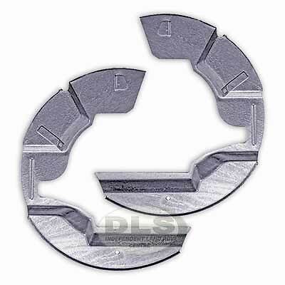 Galvanised Front Disc Mud Shield Set Land Rover Defender to VIN LA930455 (DA2860