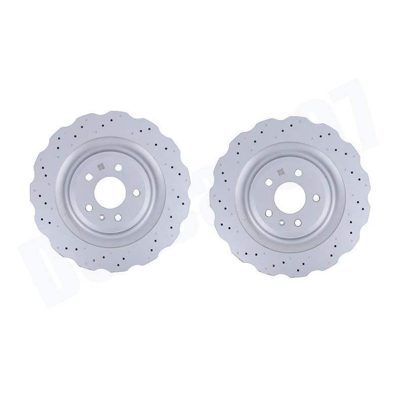 New Fit Audi RS7 4.0L V8 2014-2016 Rear Disc Brake Rotors 4G8615601E US gallery
