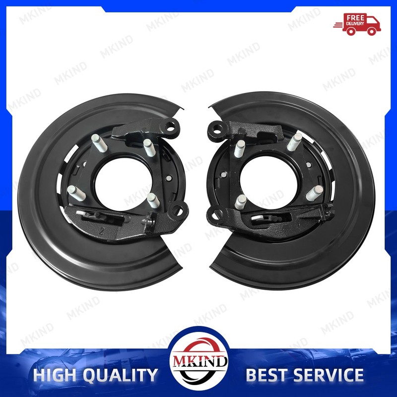 Pair Rear LH&RH Loaded Brake Backing Plate For 2005-2011 Ford F-250 F-350 F-450