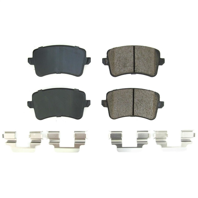 17-1386B Powerstop Brake Pad Sets 2-Wheel Set Rear for Audi S5 Q5 SQ5 S4 10-16