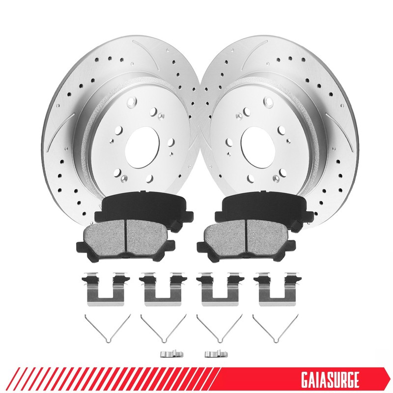 320mm Front Brake Rotors + Ceramic Pads for Nissan Pathfinder 5.6L 4-Door 08-12 gallery