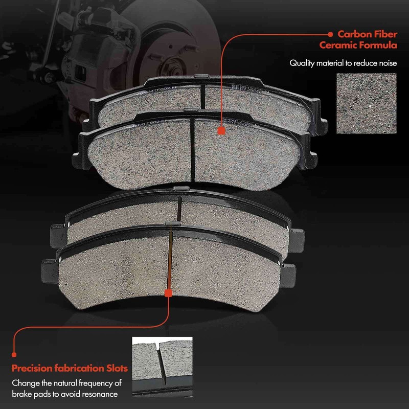 Front & Rear Disc Brake Rotors and Ceramic Brake Pads for Chevy Blazer S10 GMC gallery