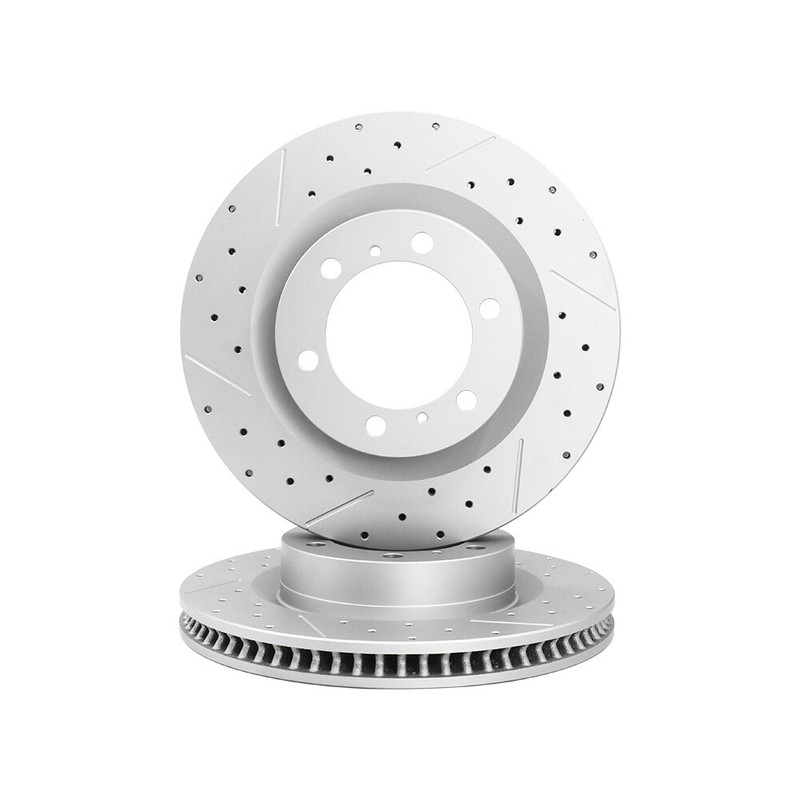 For Toyota 4runner 2010 2011 2012 - 2024 Front Rear Drilled Brakes Disc Rotors gallery