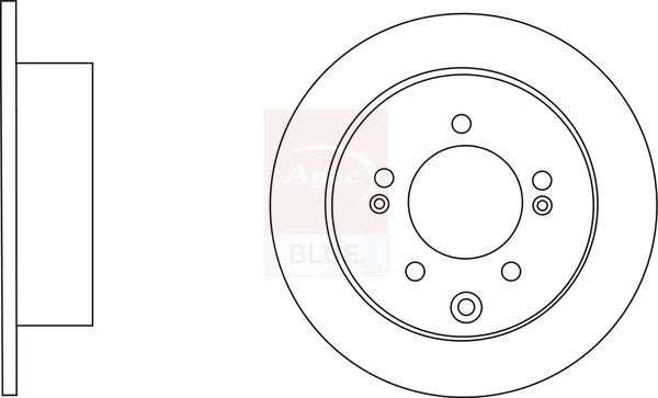 2x Brake Discs Pair Solid fits KIA SOUL AM 1.6D Rear 09 to 14 D4FB 262mm Set New