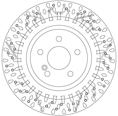 TRW DF6900 Brake Disc for Mercedes-Benz