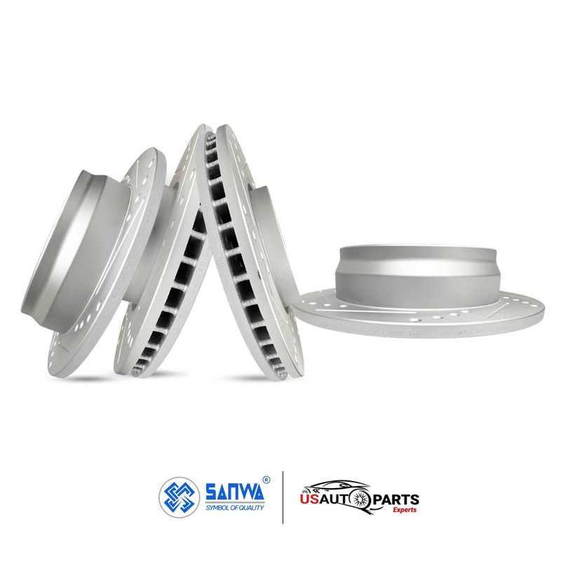 SET OF FRONT & REAR BRAKE ROTOR GEOMET COATED D&S KIT FOR KIA HYUNDAI 2012-2016 gallery