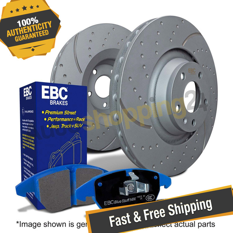 EBC S6KR1088 S6 Vented Dimpled & Slotted Rear Brake Kit for 05-10 Ford Mustang