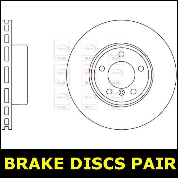 Brake Discs Pair Front FOR BMW E60 2.0 2.2 2.5 3.0 01->10 CHOICE1/2 Blue gallery