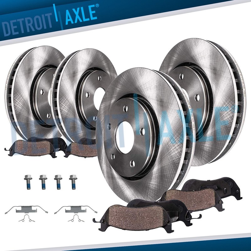 8pc Front Rear Rotors Ceramic Brake Pads for BMW 228i xDrive Gran Coupe X1 X2