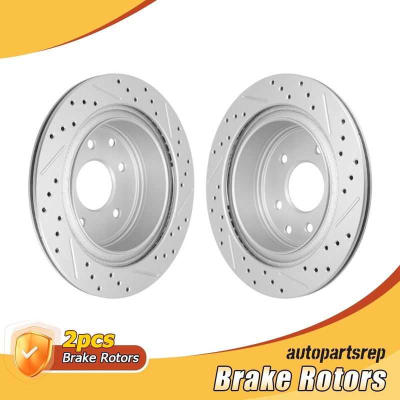 Rear Drilled Brake Rotors for Nissan Rogue Leaf Juke 350z X-Trail Infiniti G35