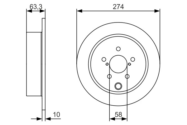 2x Brake Discs Pair Solid fits SUBARU IMPREZA GJ7, GP7 2.0 Rear 11 to 17 274mm gallery