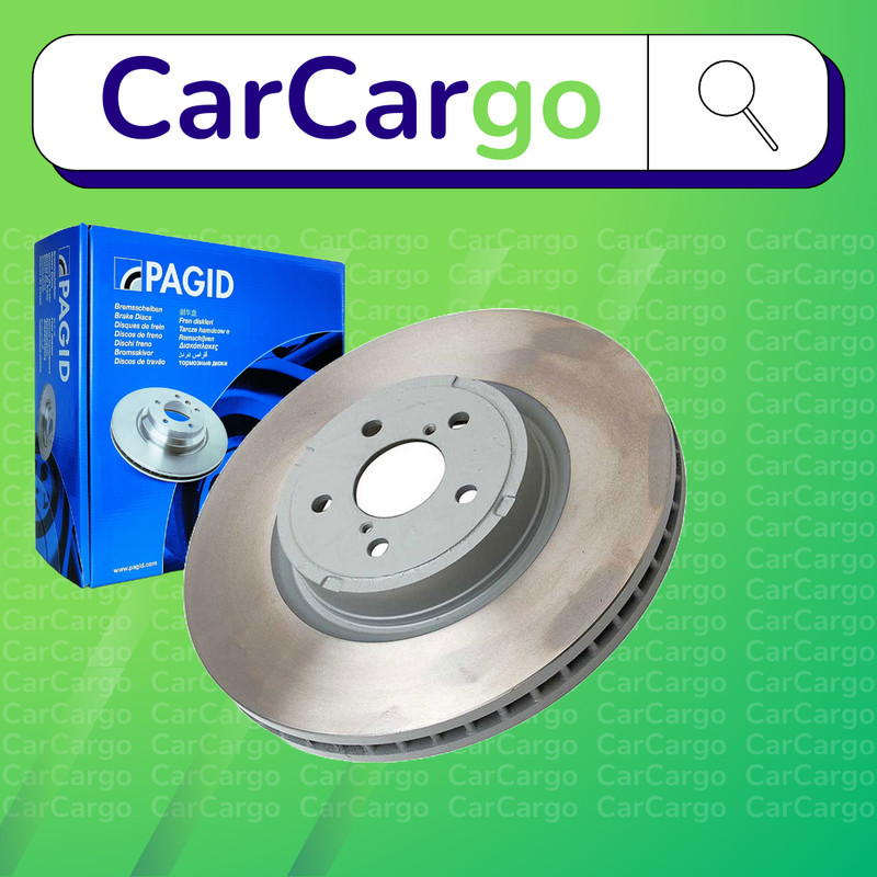 Pagid Vented Front Brake Discs Pair Subaru Legacy 2.5 GT AWD 2010-2014 316 mm