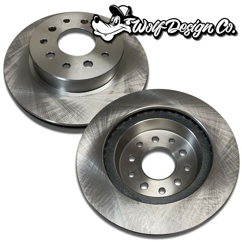 55-57 Belair Tri 5 Rear Disc Brake Conversion Kit Rotors 10 / 12 Bolt No E-Brake gallery