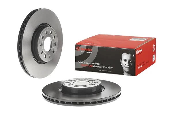 2x Brake Discs Pair Vented fits SEAT LEON Front 2005 on 312mm Set Brembo Quality gallery