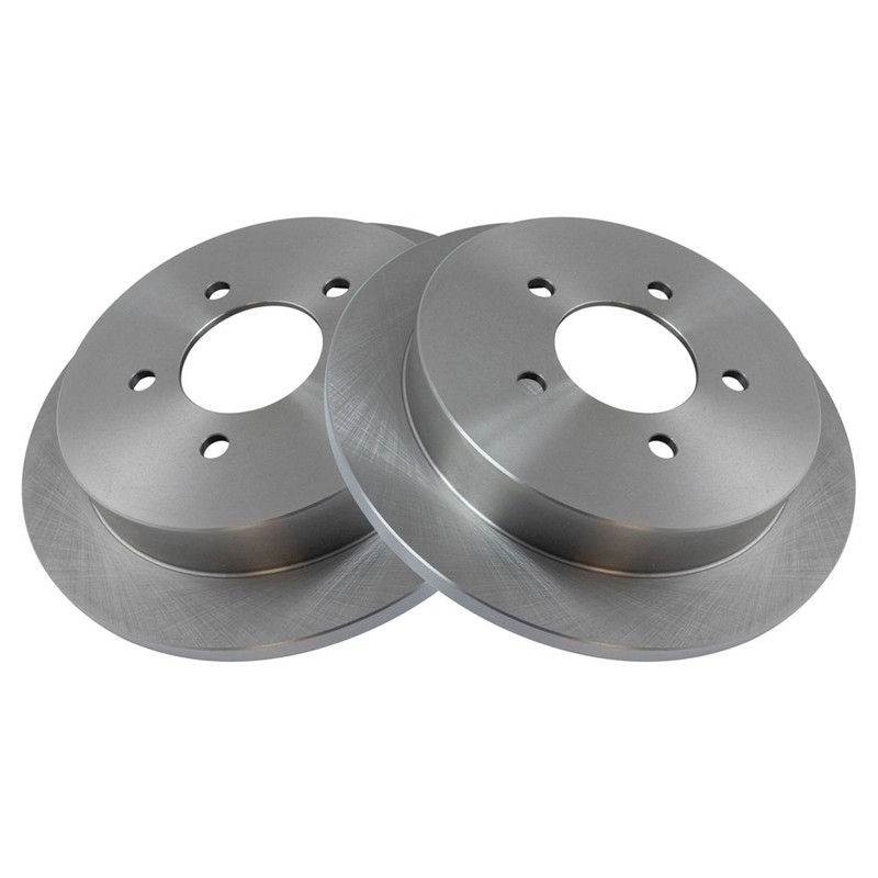 TRQ Rear Premium Posi Ceramic Disc Brake Pad & Rotor Kit for Ford Lincoln gallery
