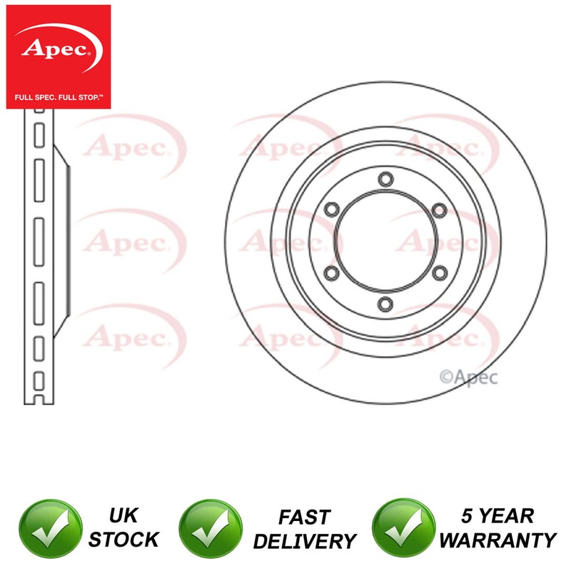 Brake Disc Front Apec Fits Isuzu D-Max Rodeo 1.9 D 2.5 CRDi 3.0 8973606770