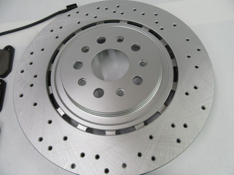 Maserati Ghibli Quattroporte front brake pads & rotors FREE OIL FILTER TopEuro gallery