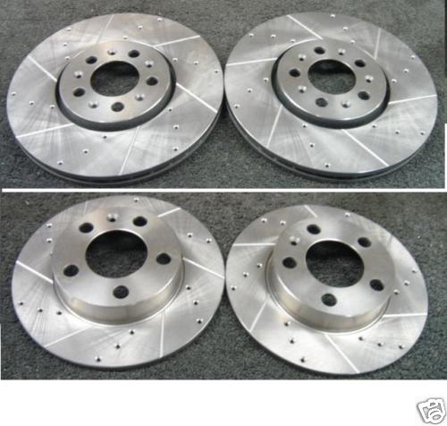 GOLF MK4 BORA 1.8 TURBO DRILLED GROOVED BRAKE DISCS 288MM & 232MM