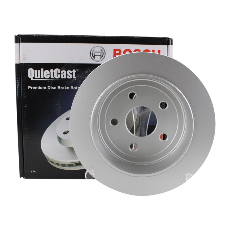 Bosch QuietCast Rear 316mm Solid Disc Brake Rotor For Jeep Wrangler 2007-2018