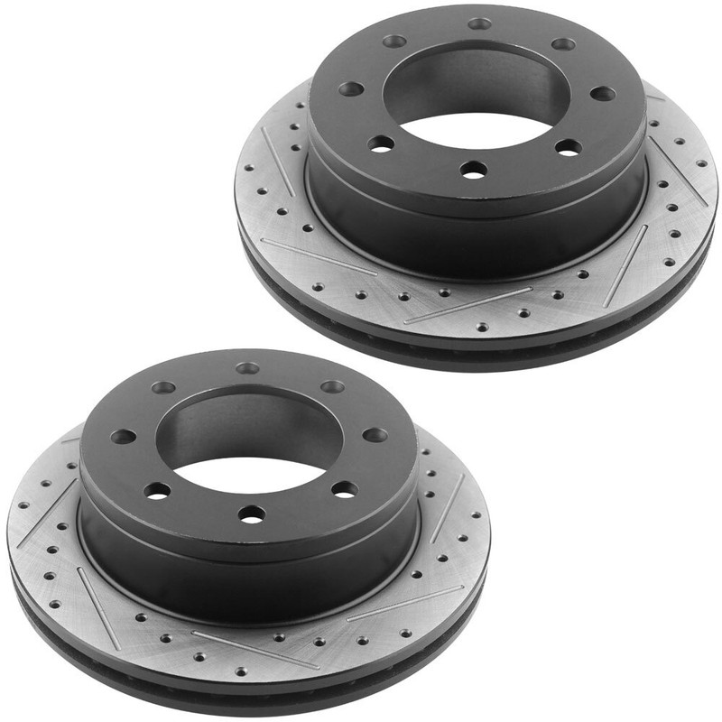 Rear Brake Rotors + Brake Pads for Chevy Silverado Suburban GMC Sierra 2500 3500 gallery