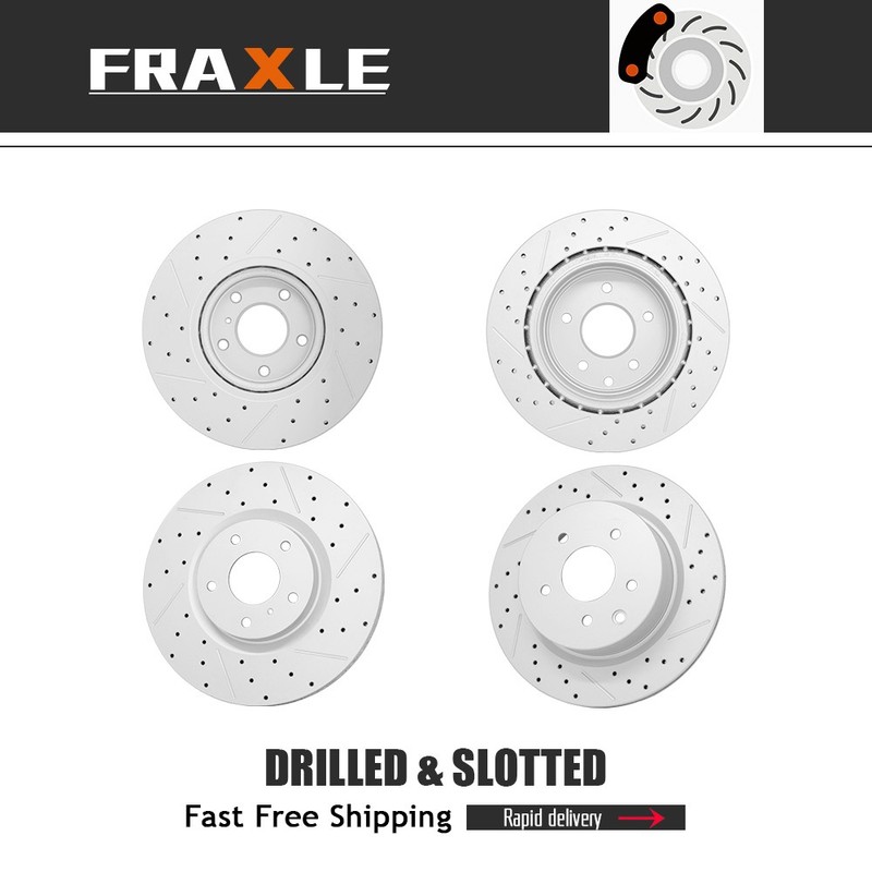 Front Rear Brake Rotors For Nissan 370Z/350Z Infiniti G37/G35/EX35/M35/M45/Q40