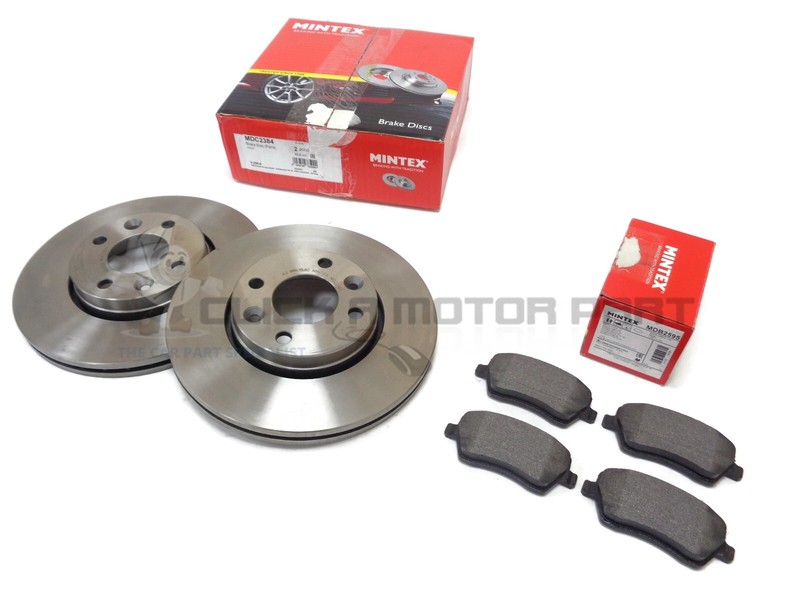 Mintex Front 2 Brake Discs And Pads Set For Renault Zoe All Models 2015-2020
