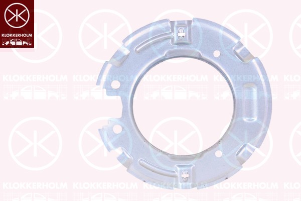 Rear axle Klokkerholm 0063870 splash plate, brake disc for BMW