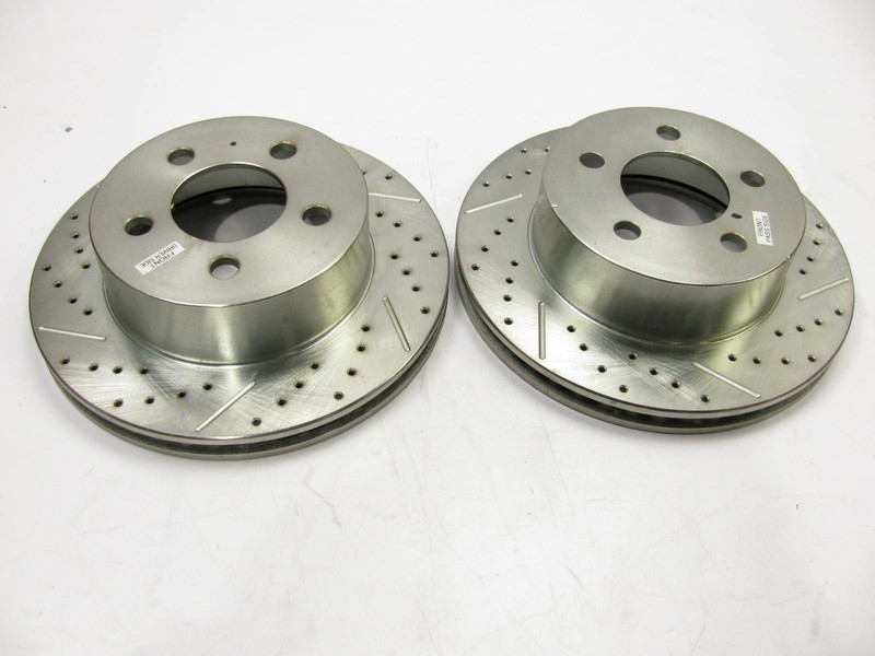 (x2) Front Disc Brake Rotor Set-Drilled, Slotted AR8745 gallery