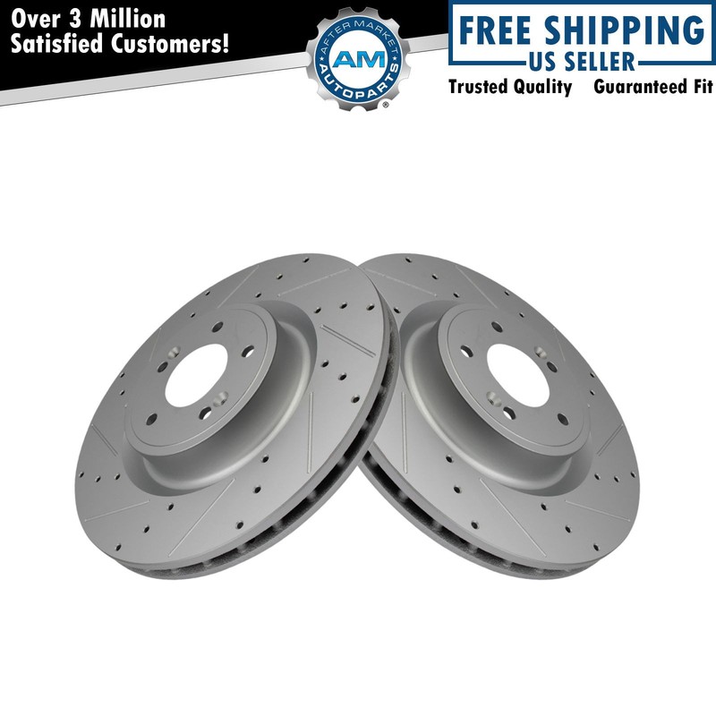 Performance Front Brake Rotors Set Fits Genesis Kia