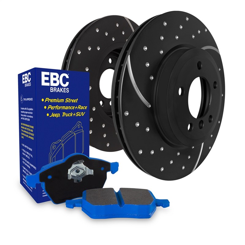 EBC Brakes S6KF1248 S6 Kits Bluestuff and GD Rotors Fits 08-12 S4 S5