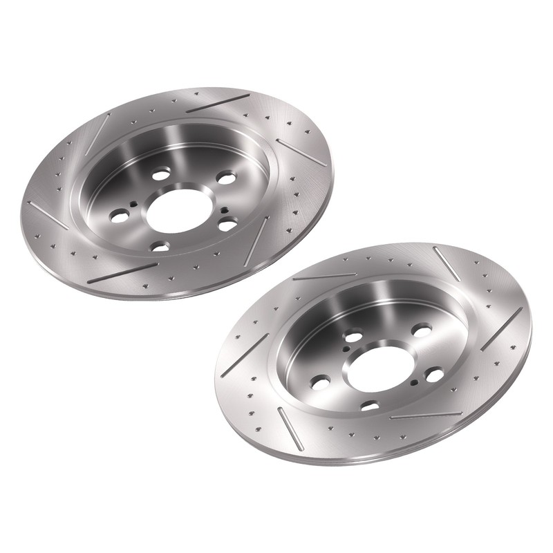 Rear Brake Rotors & Ceramic Pads Kit for Toyota Prius Plug-In 2012-2015 S55159 gallery