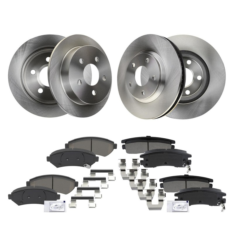 Brake Disc and Pad Kits 4-Wheel Set Front & Rear for Chevy Olds Monte Carlo