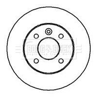 x2 Borg & Beck Rear Axle Brake Discs Pair Fits Opel Vauxhall BBD4113