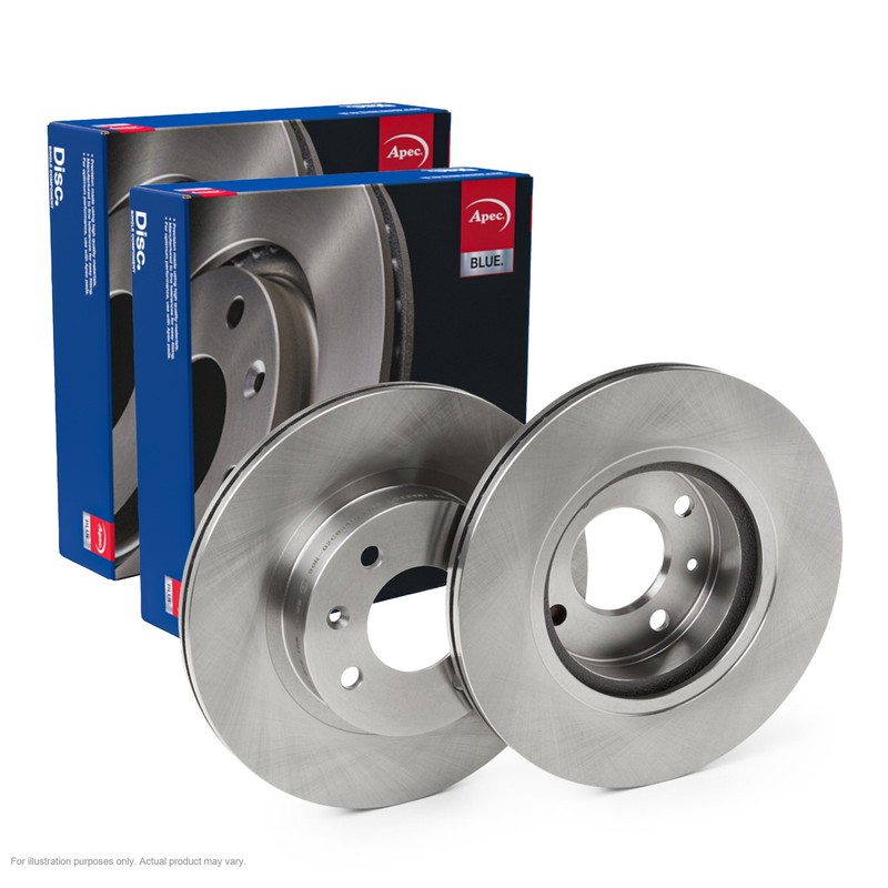 2X APEC Front Brake Discs for HYUNDAI i10 II Saloon 2015- 252mm Vented SDK6520