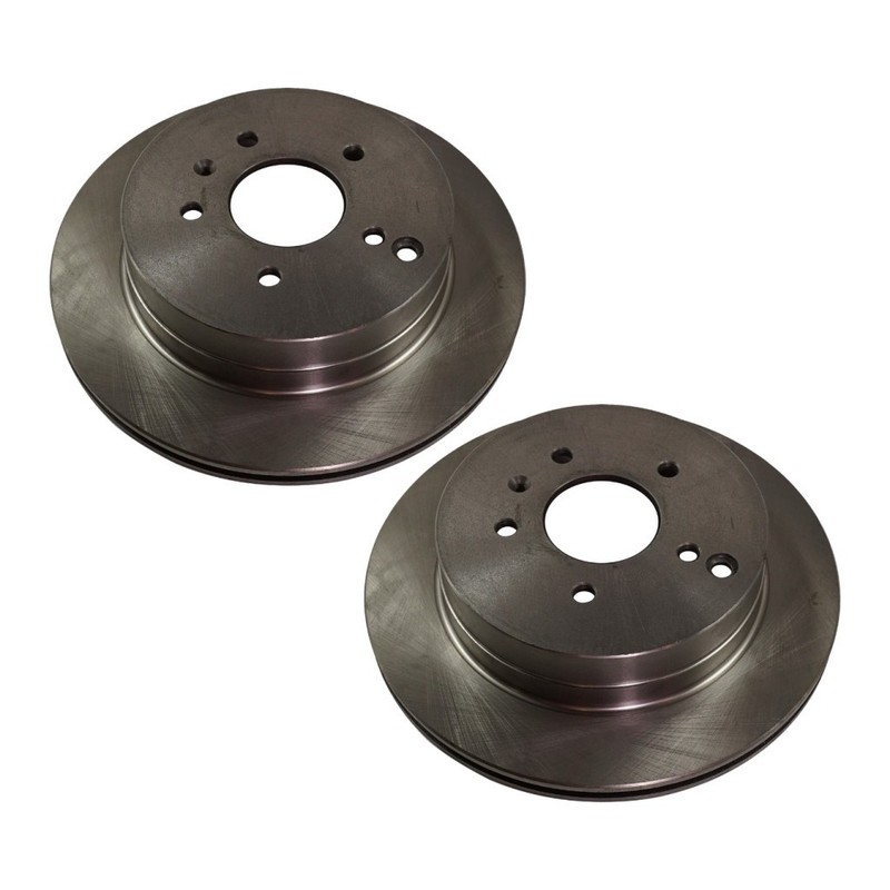 For Saturn Vue 2008-2010 Brake Discs Rear | 2-Wheel Set Cast Iron Natural Vented