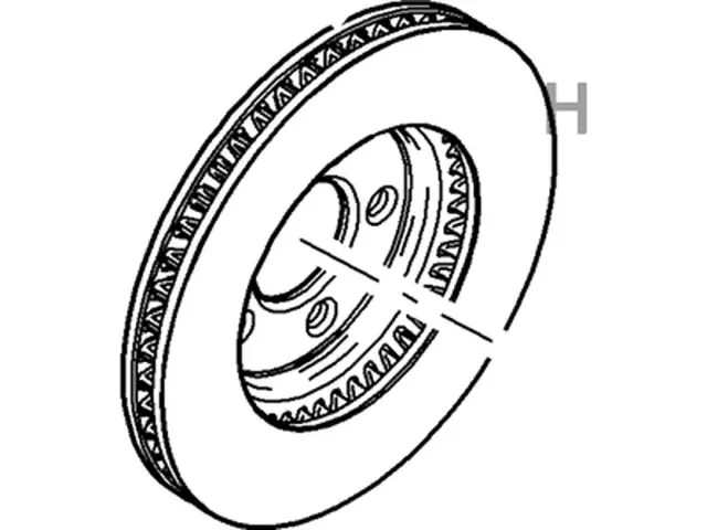 Genuine Ford Disc Brake Rotor Front DR3Z-1125-C