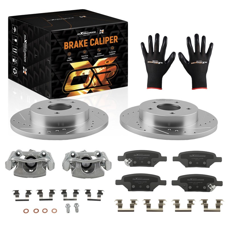 270mm Rear Brake Rotors+Calipers w/Pads for Pontiac G5 2007-2009/G6 2005-2010 gallery