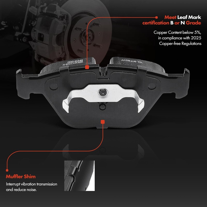 Front Disc Brake Rotors and Ceramic Brake Pads for BMW 335i xDrive E90 F30 X1 gallery