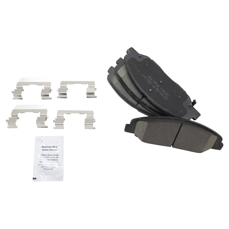Front Ceramic Brake Pad Performance Coated Rotor Kit w/Chemicals gallery