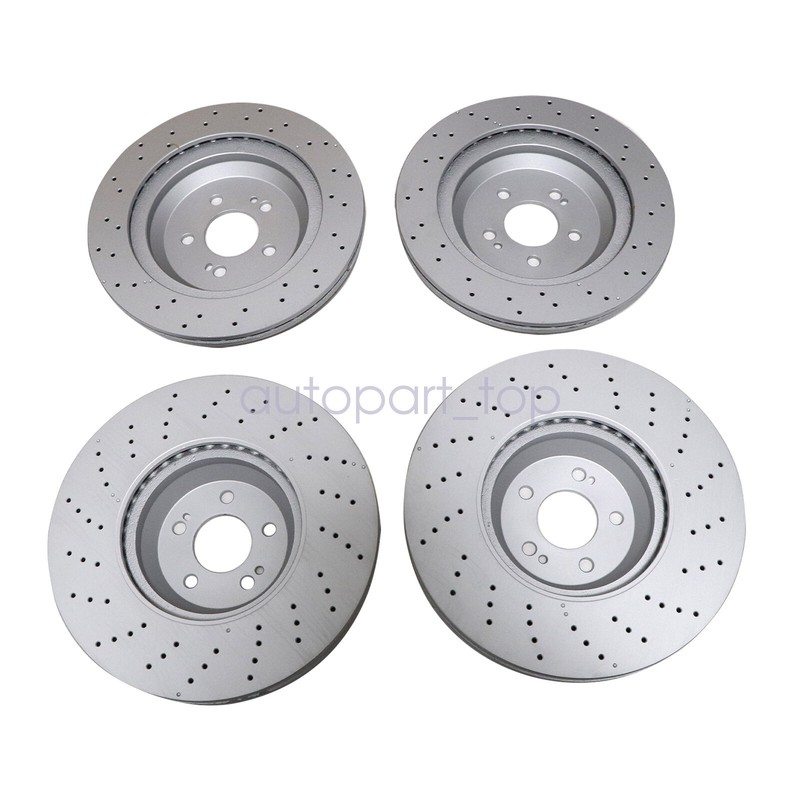 Front & Rear Brake Disc Rotors Fits For Mercedes-Benz S550 14-17 S560 18-19 gallery