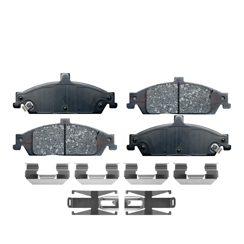 Front Wheel Bearings Disc Rotors + Brake Pads for Chevy Malibu Pontiac Grand Am gallery